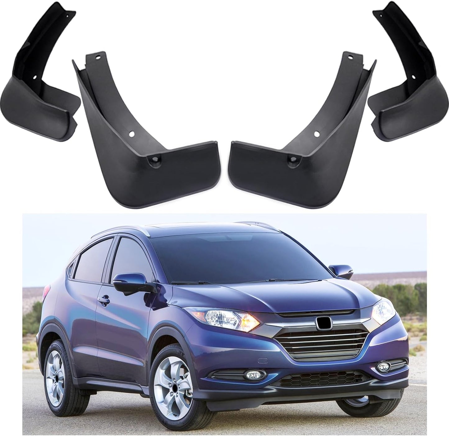 Honda HR-V Car Mudguard Fender, Mud Flaps Splash Guards for 2016-2022 Honda HR-V LX/EX/EX-L (No Sport Models)