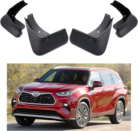 Toyota Highlander Mud Flaps, Car Mudguard Fender Splash Guards for Toyota Highlander 2020-2024
