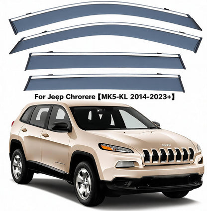 Rain Guards for Jeep Cherokee KL 2014-2023 Deflector Vent Window Visors