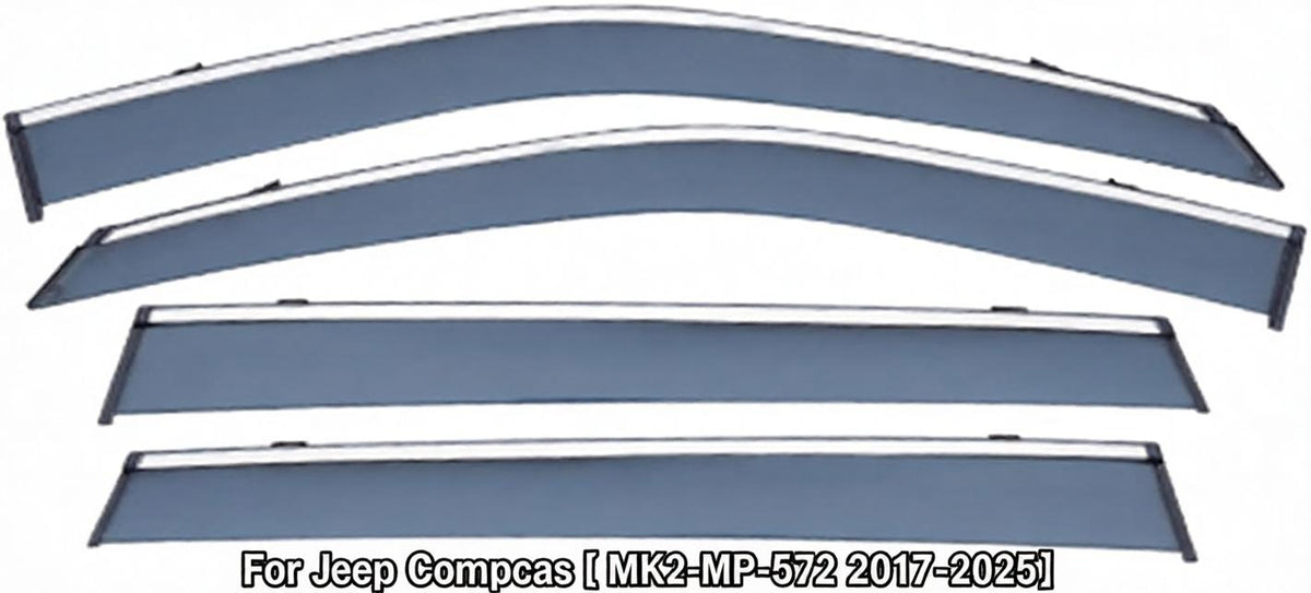 Rain Guards for Jeep Compass 552 2017-2025 Deflector Vent Window Visors