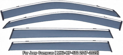 Rain Guards for Jeep Compass 552 2017-2025 Deflector Vent Window Visors