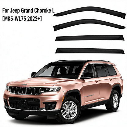 Rain Guards for Jeep Grand Cherokee L 2022-2025 Deflector Vent Window Visors
