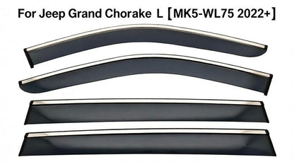 Rain Guards for Jeep Grand Cherokee L 2022-2025 Deflector Vent Window Visors