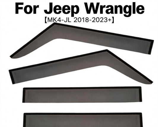 Rain Guards for Jeep Wrangler JL 2018-2023 Deflector Vent Window Visors