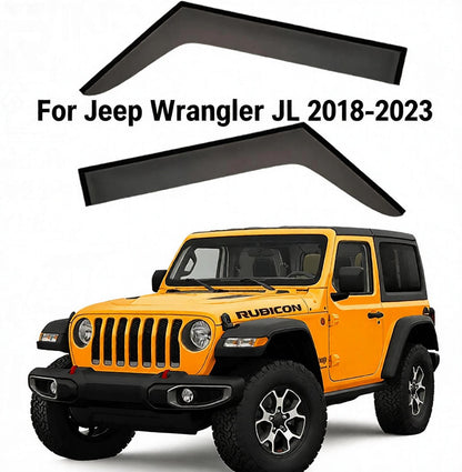Rain Guards for Jeep Wrangler JL 2018-2023 Deflector Vent Window Visors,2 Door Style