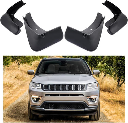 Jeep Compass Mud Flaps (2018-2025), OEM Style Car Mudguard Fender Splash Guards, 4pcs Car Mudguard