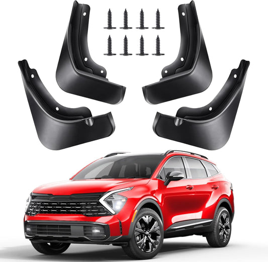 Mud Flaps for Kia Sportage 2023-2026, Front Rear Splash Guard Fender, 4pcs Set No Drilling Required Tire Protector Mudguard