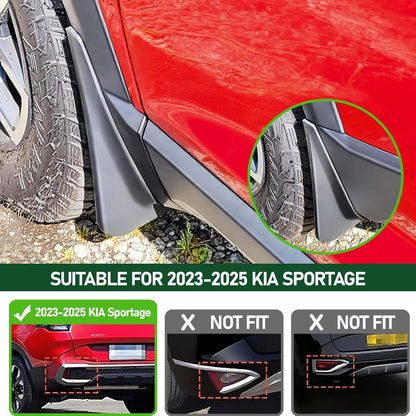 Mud Flaps for Kia Sportage 2023-2026, Front Rear Splash Guard Fender, 4pcs Set No Drilling Required Tire Protector Mudguard