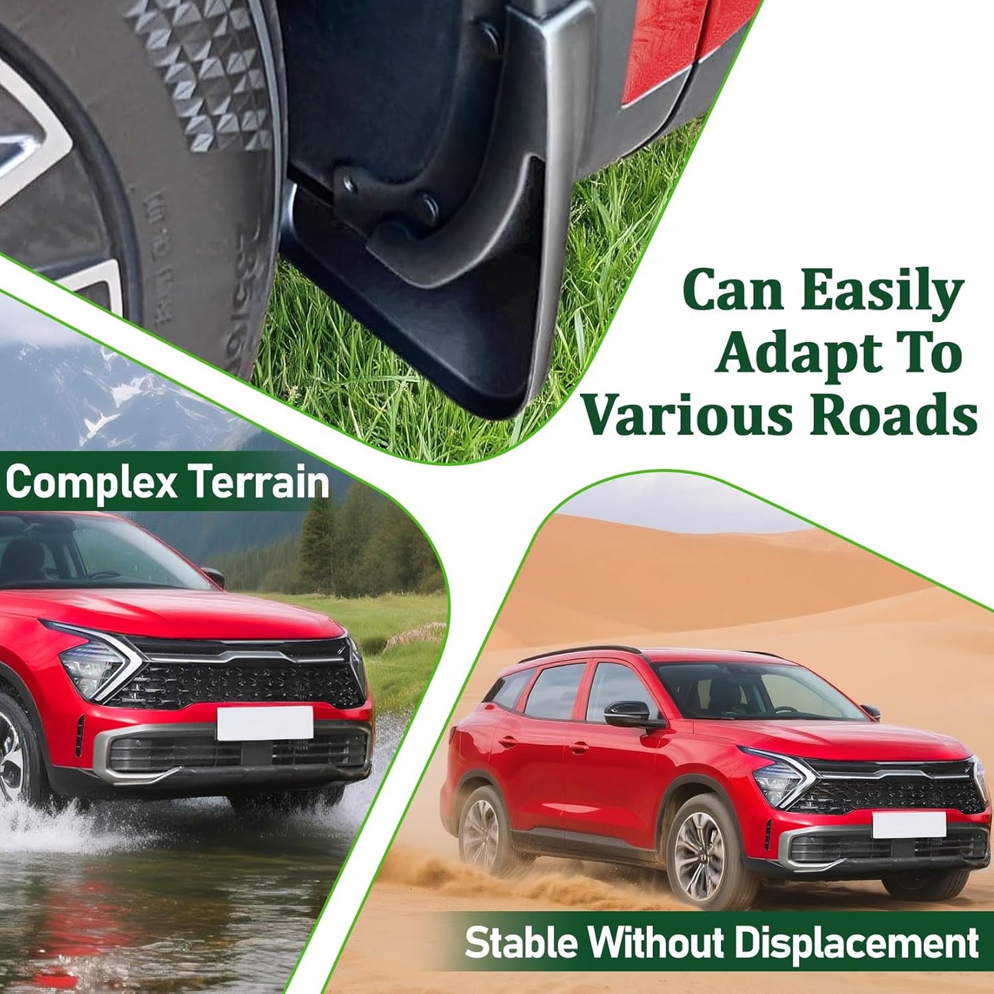Mud Flaps for Kia Sportage 2023-2026, Front Rear Splash Guard Fender, 4pcs Set No Drilling Required Tire Protector Mudguard