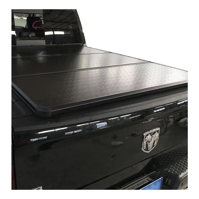 Hard Tri-Fold Flip-Up Bed Cover for Ram 1500 with Toolbox