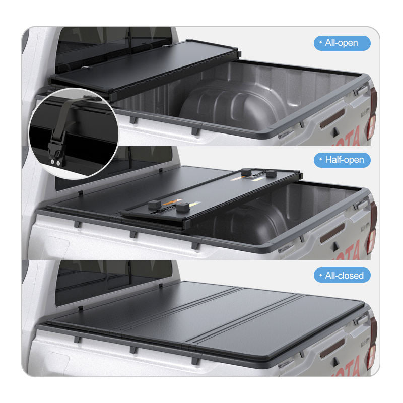Hard Tri-fold Folding Truck Bed Cover For Toyota Tacoma | 5FT Bed