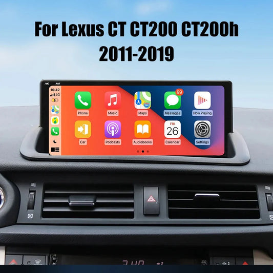 2011-2019 Lexus CT 10.25" Digital Cockpit with Wireless CarPlay, OEM Style