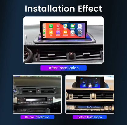 2011-2019 Lexus CT 10.25" Digital Cockpit with Wireless CarPlay, OEM Style