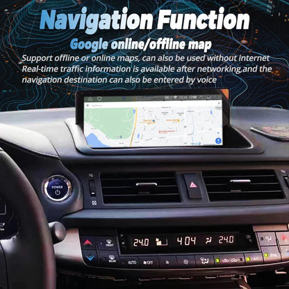 2011-2019 Lexus CT 10.25" Digital Cockpit with Wireless CarPlay, OEM Style