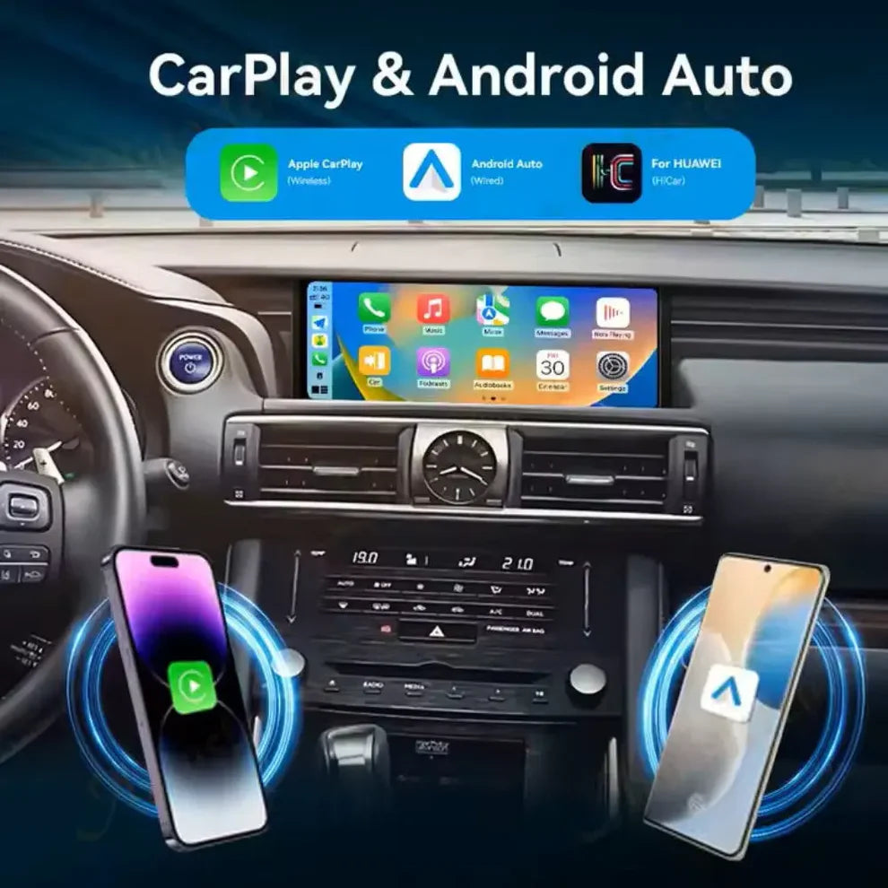 OEM Look Digital Cockpit Compatible with Lexus IS (2013-2018) - 10.25-inch touchscreen + Wireless CarPlay