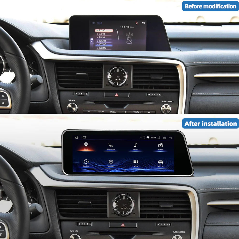 2015-2019 Lexus RX 12.3" Digital Cockpit with Wireless CarPlay, OEM Style