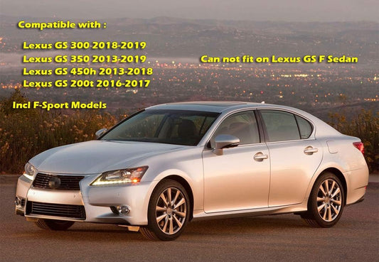 Lexus GS Mud Flaps (2013-2020), OEM Style Car Mudguard Fender Splash Guard