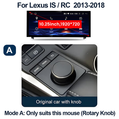OEM Look Digital Cockpit Compatible with Lexus IS (2013-2018) - 10.25-inch touchscreen + Wireless CarPlay
