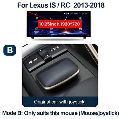 OEM Look Digital Cockpit Compatible with Lexus IS (2013-2018) - 10.25-inch touchscreen + Wireless CarPlay