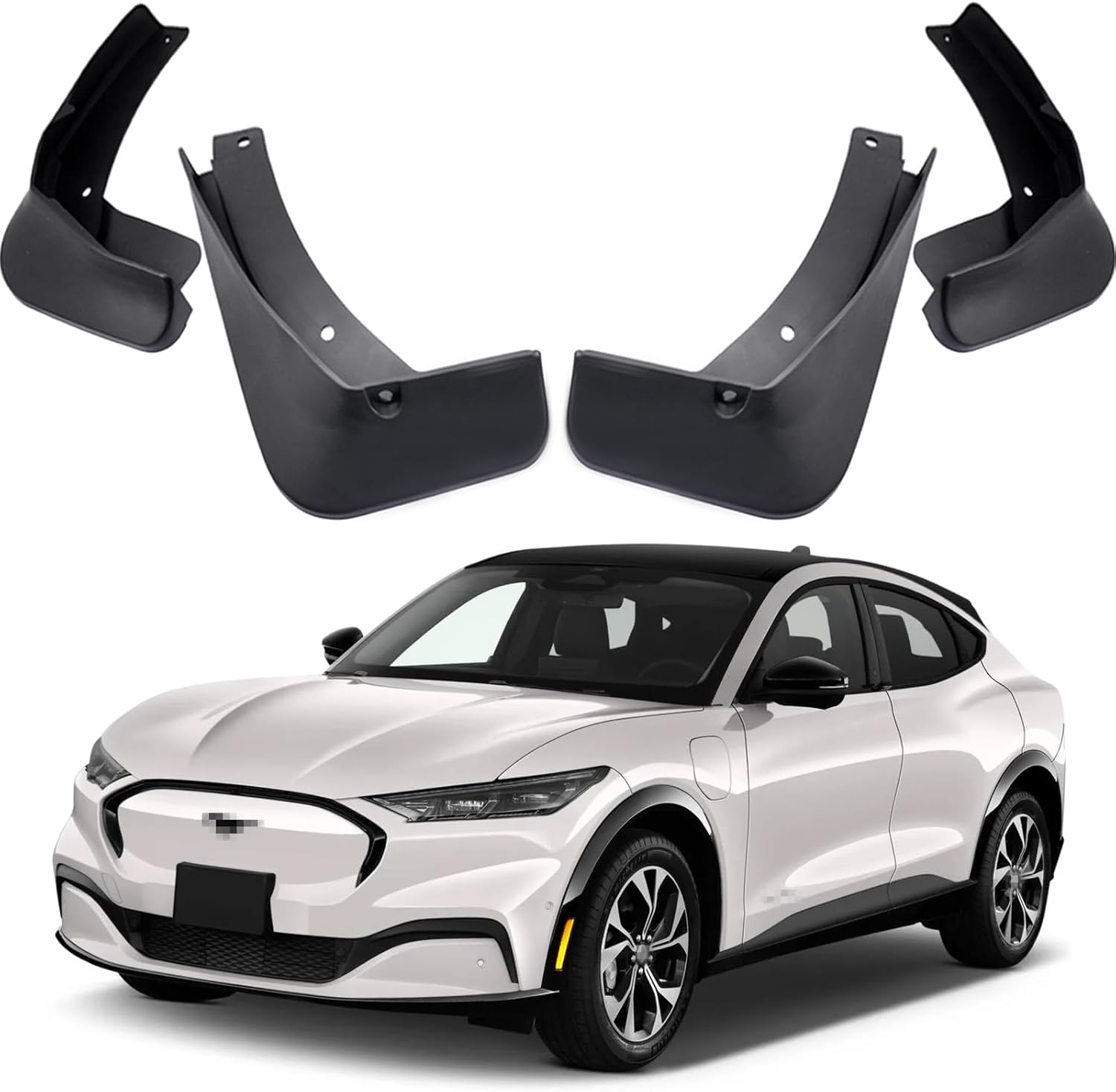 Ford Mustang Mud Flaps, Car Mudguard Fender Splash Guards for 2021-2025 Ford Mustang Mach-E