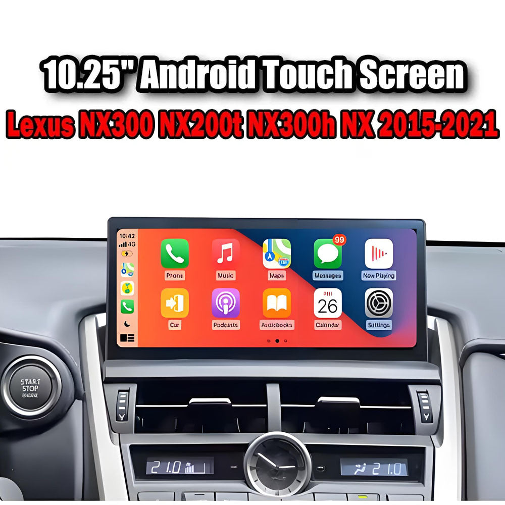 2015-2021 Lexus NX 10.25" Digital Cockpit with Wireless CarPlay, OEM Style