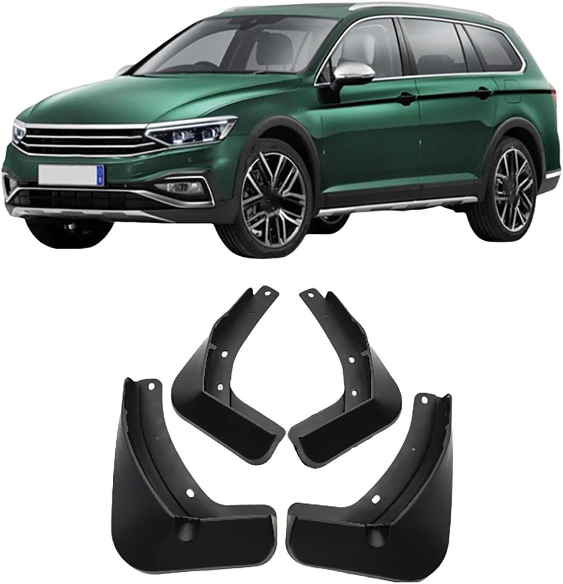 OEM Style Mud Flaps Compatible with Volkswagen Passat Alltrack (2016-2020) - OEM Style