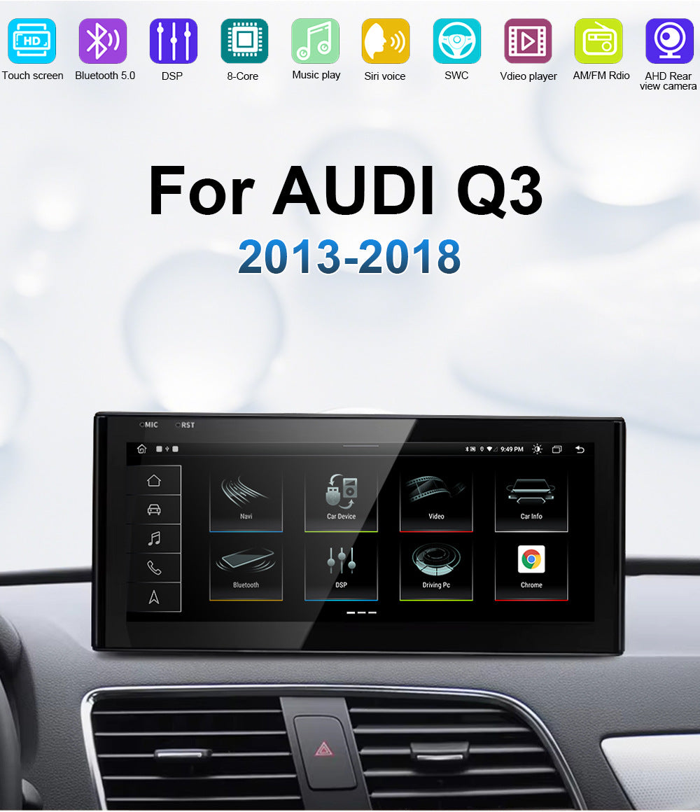 OEM Look Digital Cockpit Compatible with Audi Q3 (2013-2018) - 10.25-inch touchscreen + Wireless CarPlay