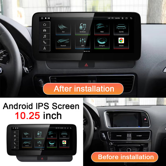 2009-2016 AUDI Q5 10.25" Wireless CarPlay Digital Cockpit Android Car Multimedia, OEM Style