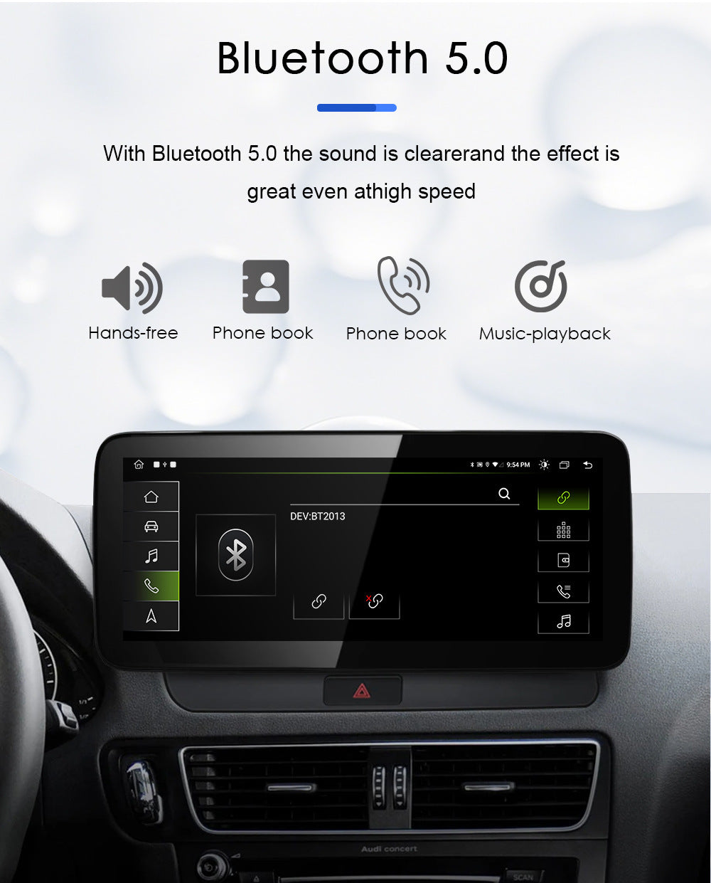 OEM Look Digital Cockpit Compatible with Audi Q5 (2009-2016) - 10.25-inch touchscreen + Wireless CarPlay