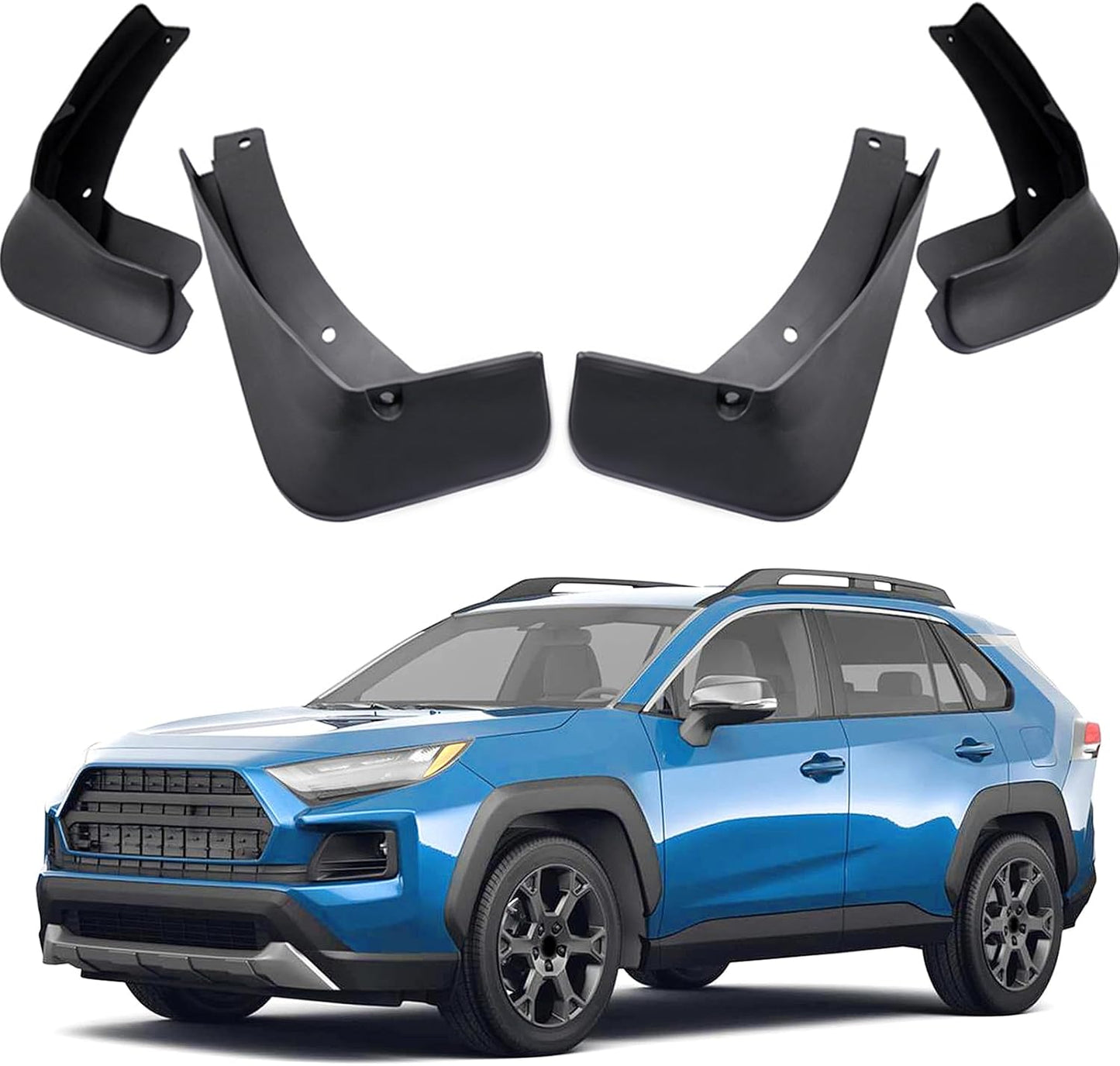 Toyota RAV4 Mud Flaps, Car Mudguard Fender Splash Guards for 2019-2025 Toyota RAV4 Adventure / RAV4 TRD Off-Road