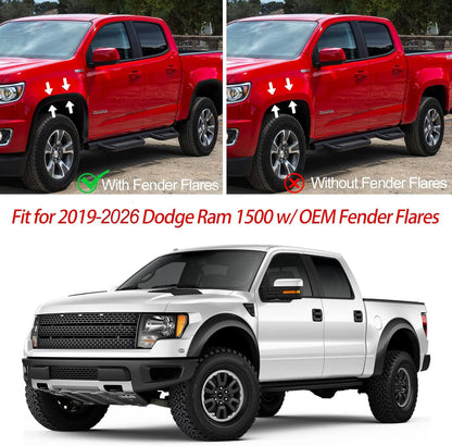Dodge Ram 1500 Mud Flaps (2019-2026), OEM Style Car Mudguard Fender Splash Guards