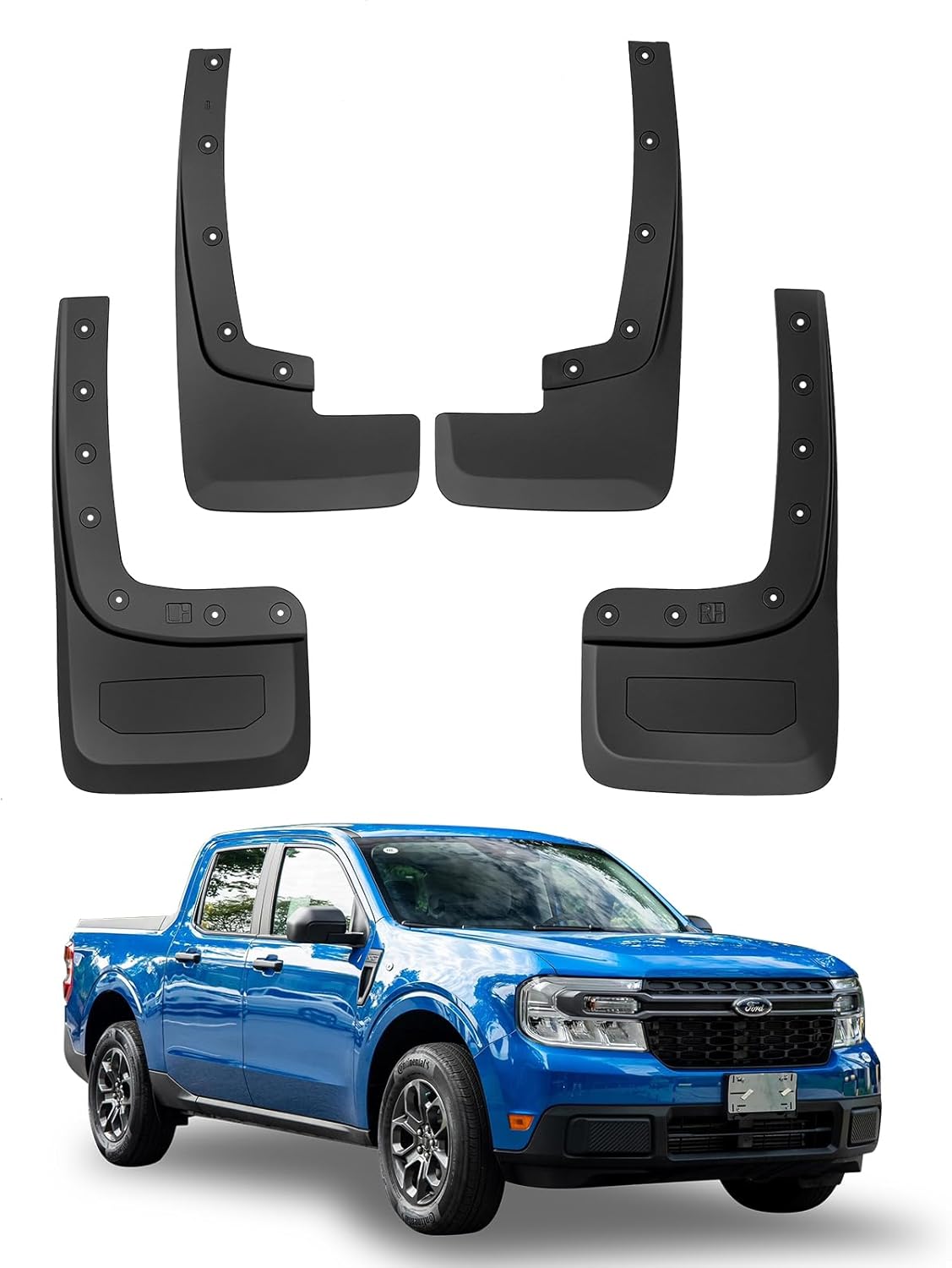Ford Ranger Mud Flaps, Car Mudguard Fender Splash Guards for Ford Ranger 2024 2025, Not for Raptor