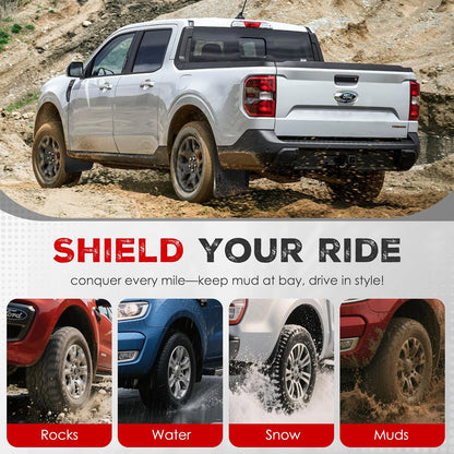 Ford Ranger Mud Flaps, Car Mudguard Fender Splash Guards for Ford Ranger 2024 2025, Not for Raptor