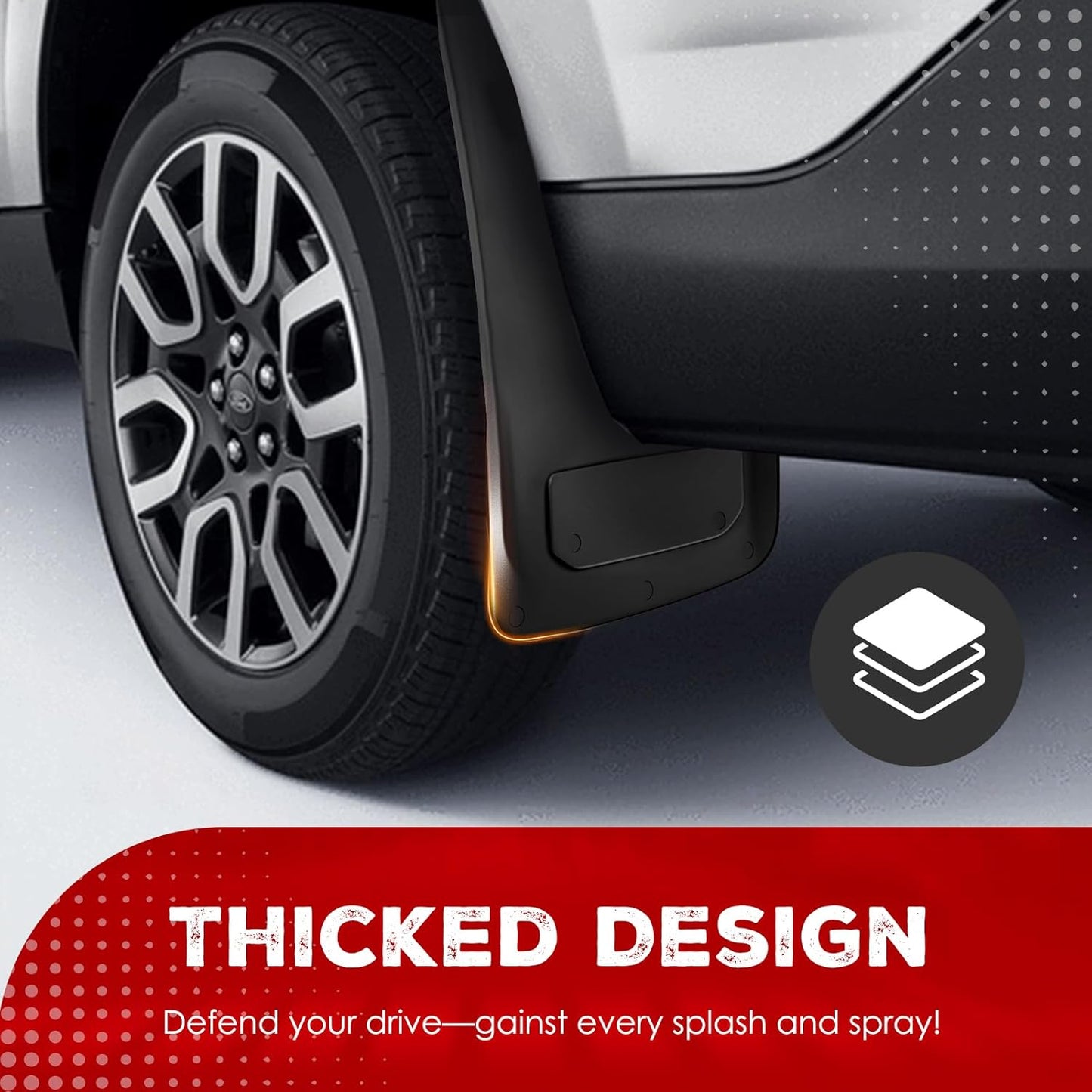 Ford Ranger Mud Flaps, Car Mudguard Fender Splash Guards for Ford Ranger 2024 2025, Not for Raptor