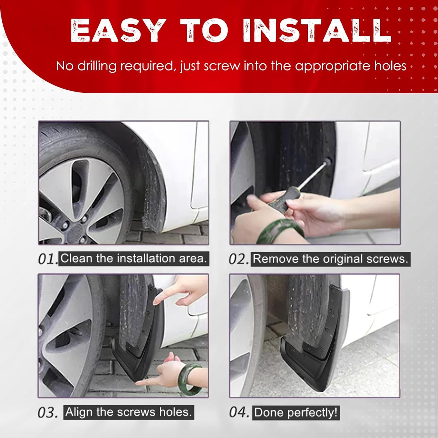 Ford Ranger Mud Flaps, Car Mudguard Fender Splash Guards for Ford Ranger 2024 2025, Not for Raptor
