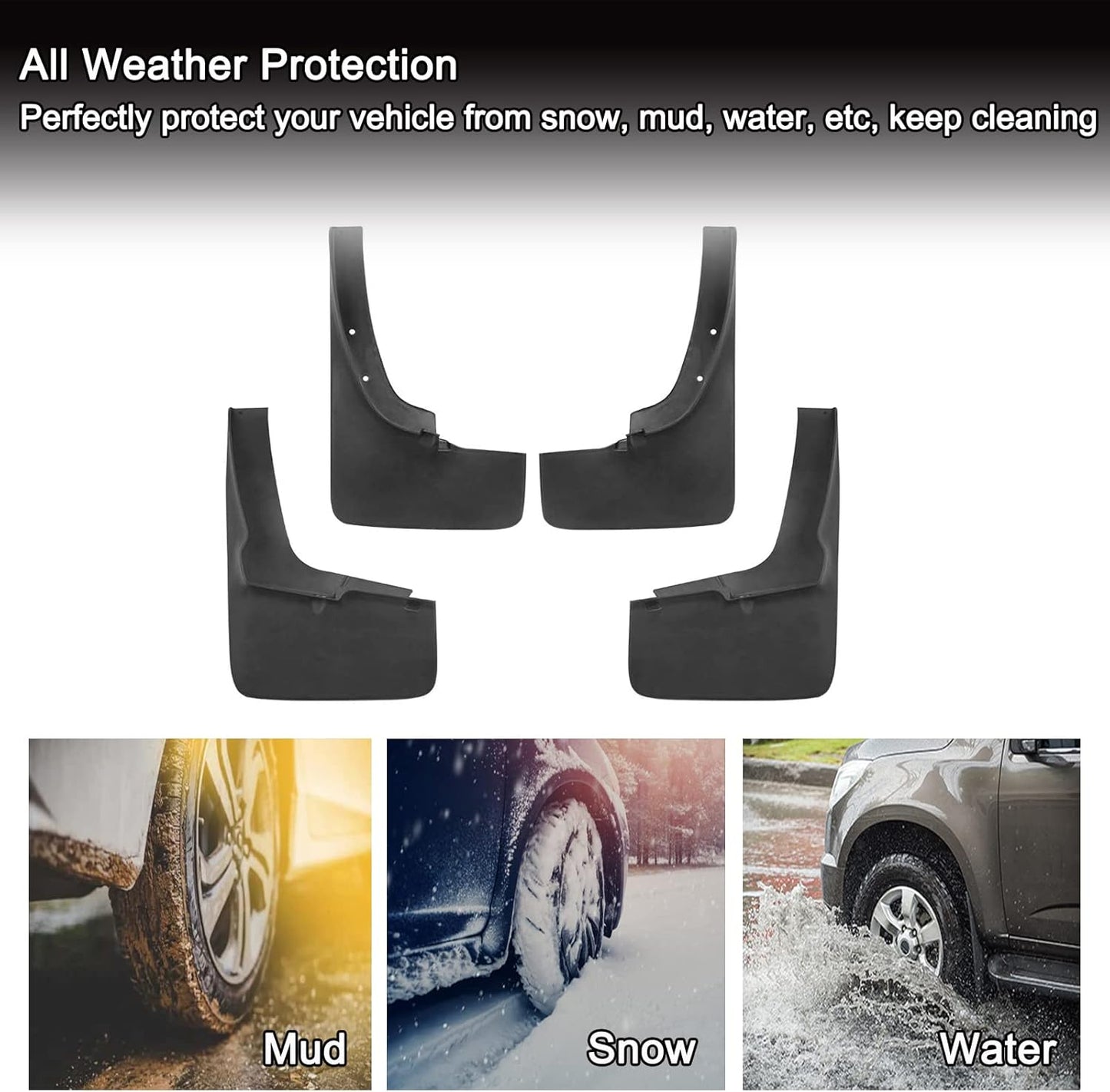 Ford Ranger Mud Flaps, Car Mudguard Fender Splash Guards for Ford Ranger 2019-2025