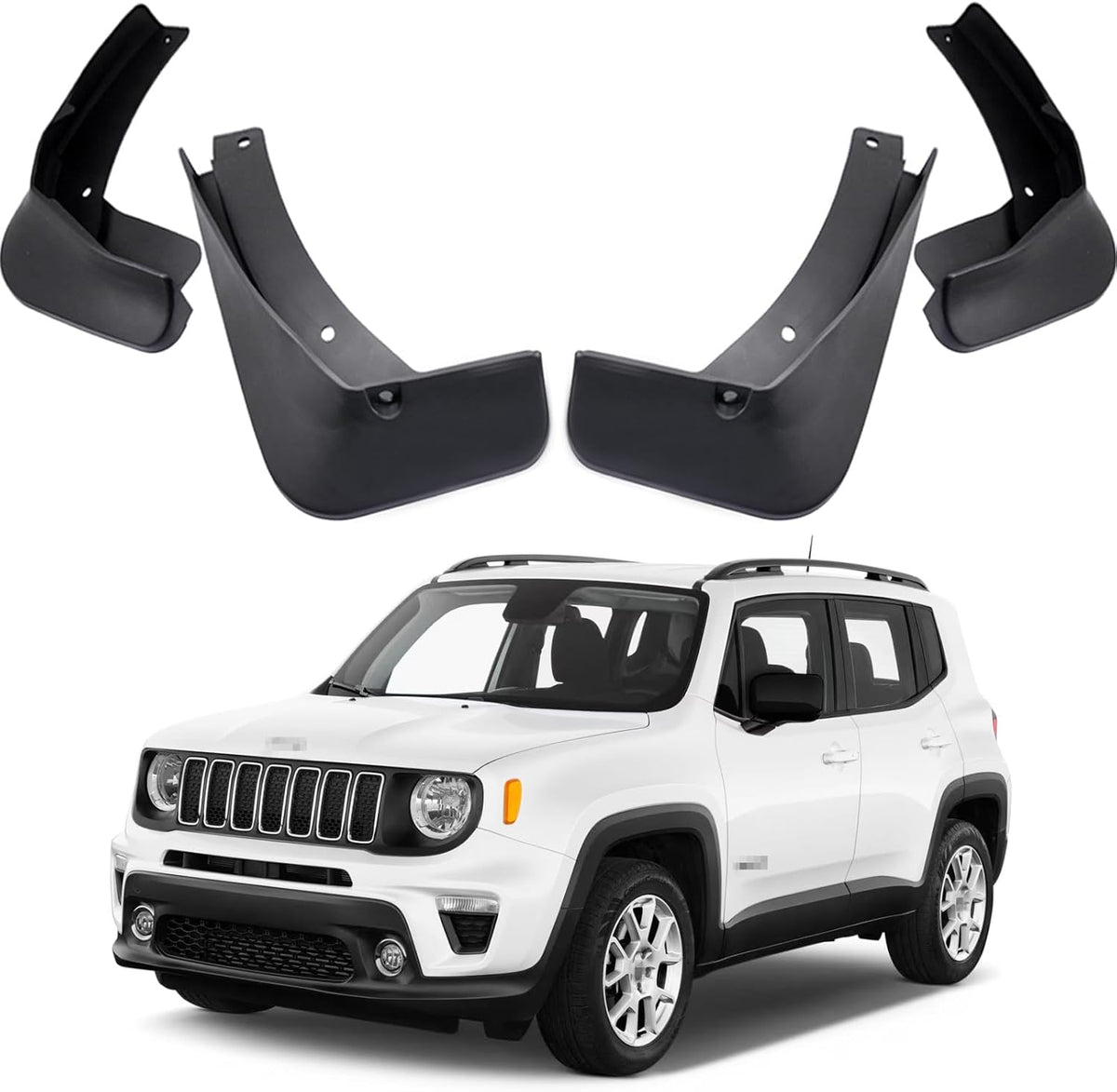 OEM Style Mud Flaps Compatible with Jeep Renegade (2015-2024) - OEM Style