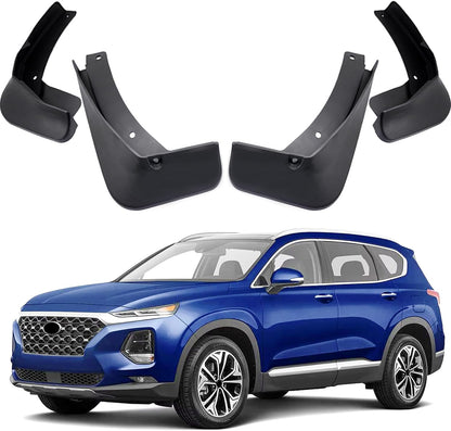 Car Mudguard Fender Mud Flaps Splash Guards for 2019-2023 Hyundai Santa Fe (No Hyundai Santa Fe XL Models)