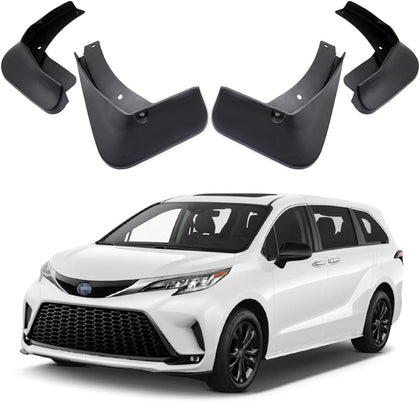 Toyota Sienna Mud Flaps, Car Mudguard Fender Splash Guards for 2021-2024 Toyota Sienna