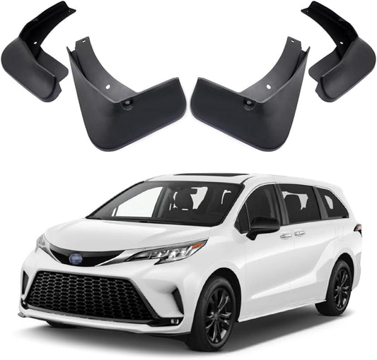 Toyota Sienna Mud Flaps, Car Mudguard Fender Splash Guards for 2021-2024 Toyota Sienna