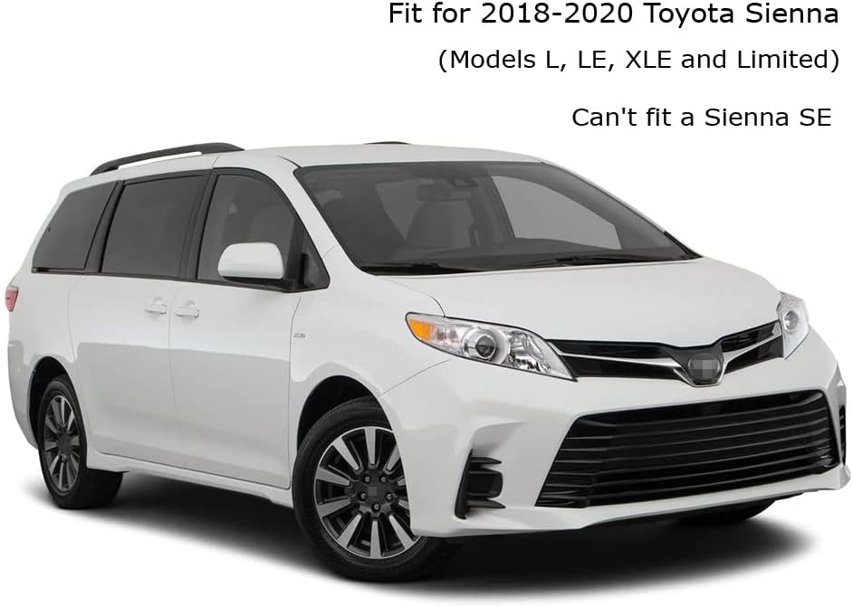 Toyota Sienna Mud Flaps, Car Mudguard Fender Splash Guards for Toyota Sienna 2018-2020