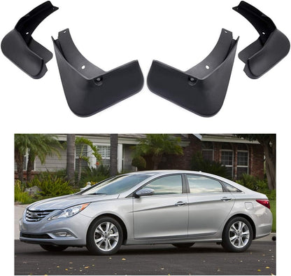 Car Mudguard Fender Mud Flaps Splash Guards for Hyundai Sonata 2011-2014, 4pcs Mud Guard Kit