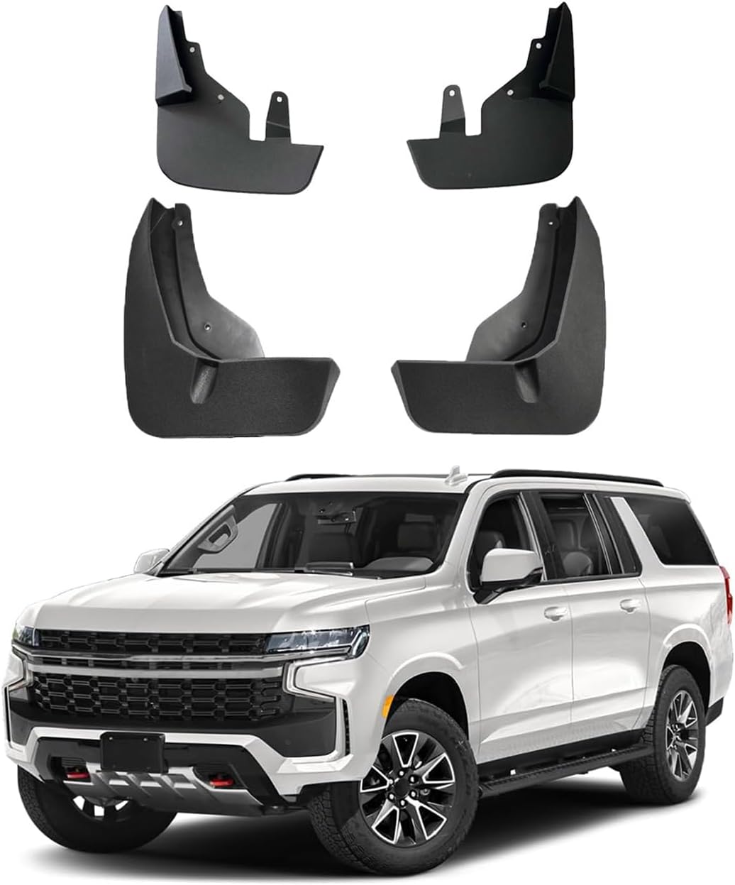 OEM Style Mud Flaps for Chevrolet Suburban (2021-2025) with Electric Running Boards - OEM Style