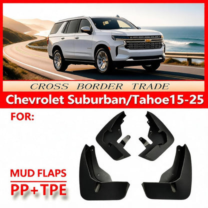 Mud Flaps Custom Fit for 2021-2025 Chevrolet Tahoe factory equipped with electric running boards