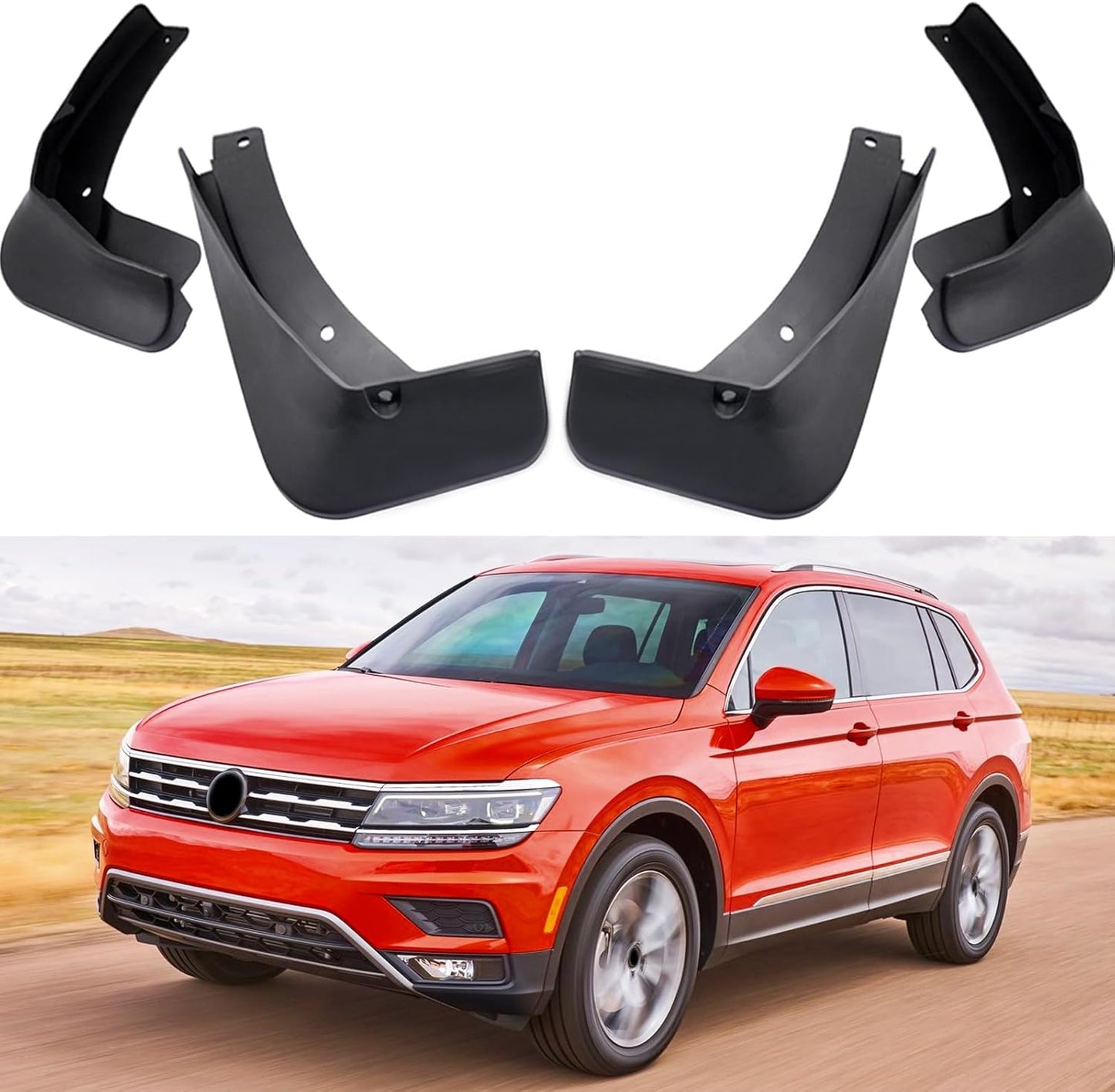 Car Mudguard Fender Mud Flaps Splash Guards for VW Tiguan 2018-2024(Not fit a Tiguan R-Line)