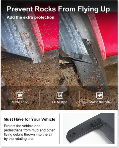 OEM Style Mud Flaps Compatible with Jeep Wrangler (2018-2026) - OEM Style