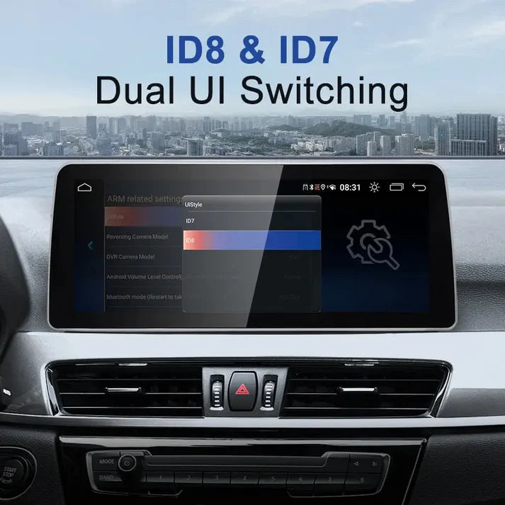 2016–2019 BMW X1 12.3" Digital Cockpit Android Car Multimedia IPS Touchscreen, OEM Style