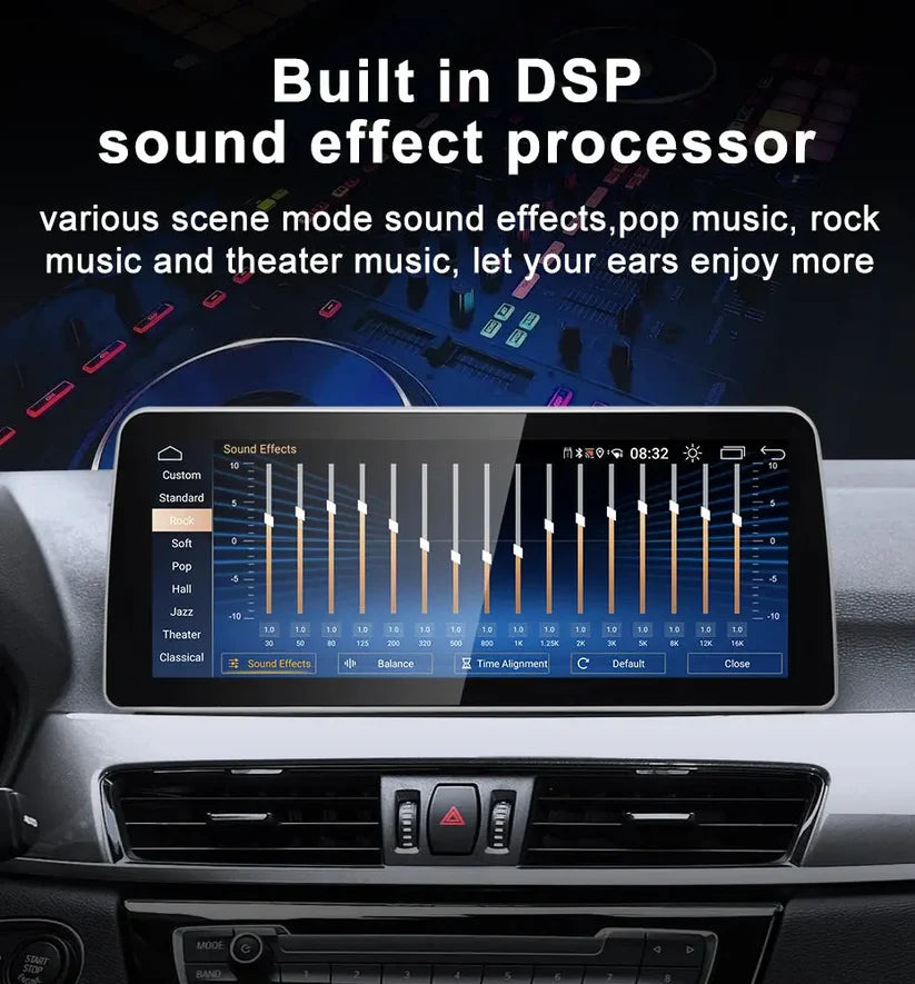 2016–2019 BMW X1 12.3" Digital Cockpit Android Car Multimedia IPS Touchscreen, OEM Style