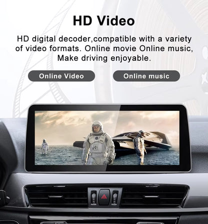 2016–2019 BMW X1 12.3" Digital Cockpit Android Car Multimedia IPS Touchscreen, OEM Style