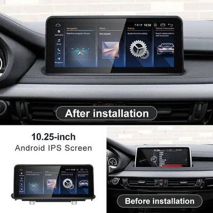 2013–2018 BMW X5 10.25" Digital Cockpit Android Car Multimedia IPS Touchscreen, OEM Style